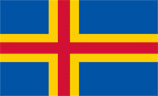 Aland Islands flag